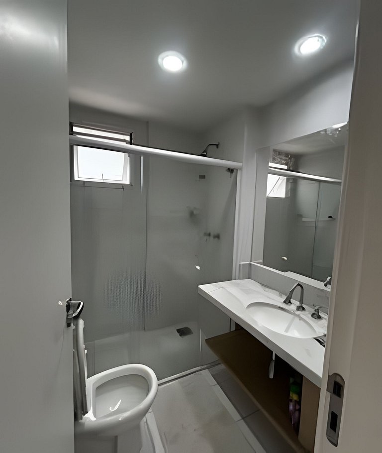 Suíte com mini cozinha e piscina