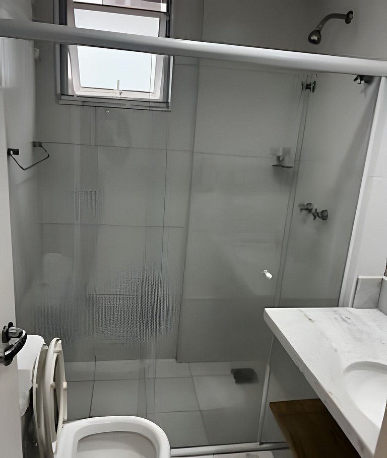 Suíte com mini cozinha e piscina