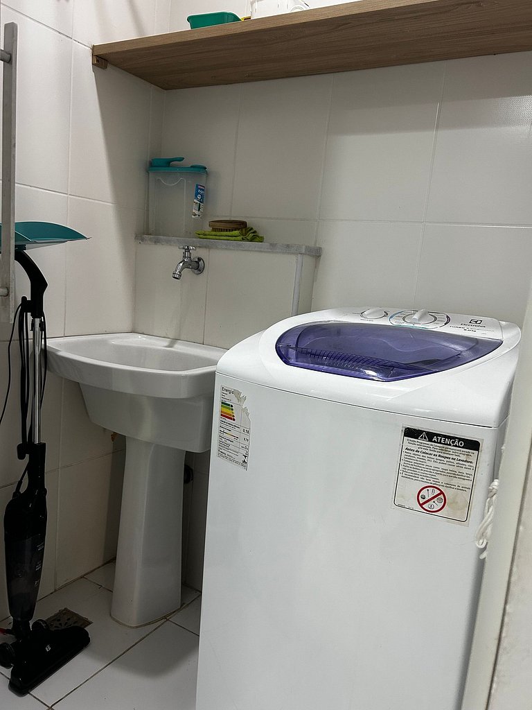 Flat em Rio2, cozinha equipada, piscina, internet de 500 Mb