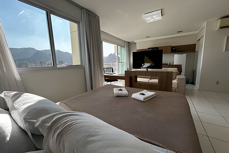 Flat |Cozinha |Lavanderia |Gym |Piscina |Sauna