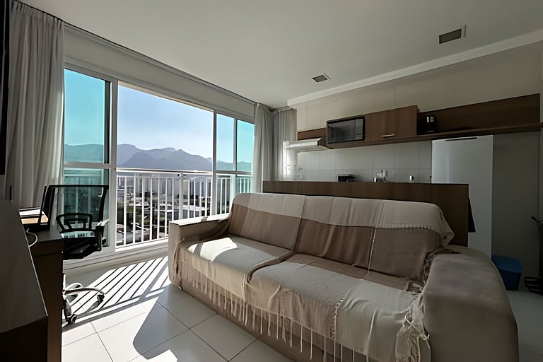 Flat |Cozinha |Lavanderia |Gym |Piscina |Sauna