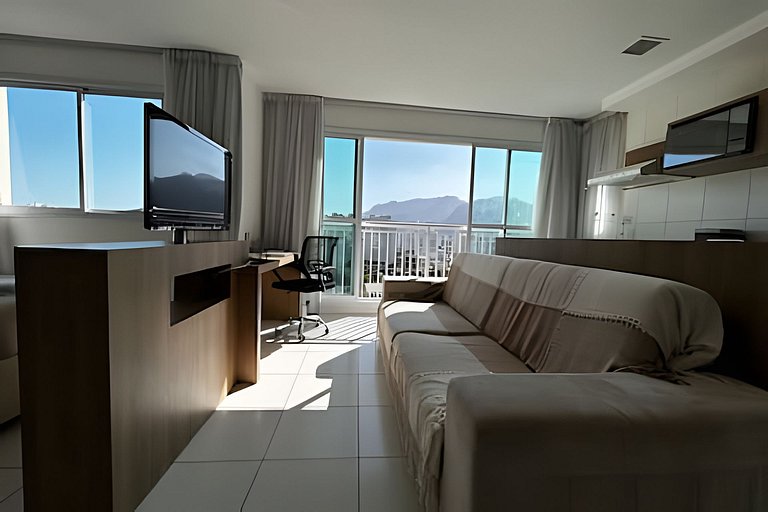 Flat |Cozinha |Lavanderia |Gym |Piscina |Sauna