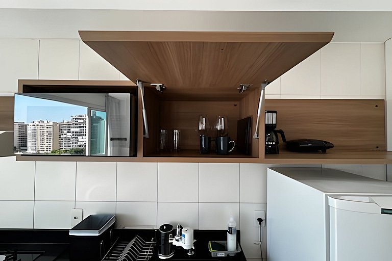 Flat |Cozinha |Lavanderia |Gym |Piscina |Sauna