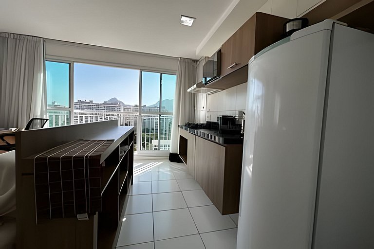 Flat |Cozinha |Lavanderia |Gym |Piscina |Sauna