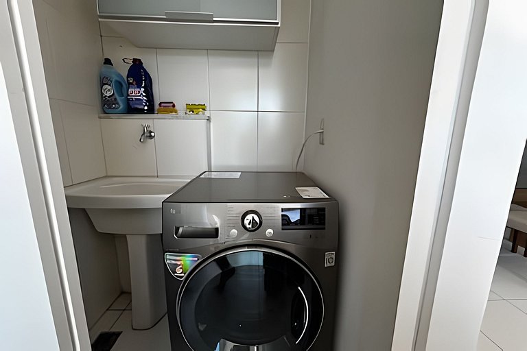 Flat |Cozinha |Lavanderia |Gym |Piscina |Sauna
