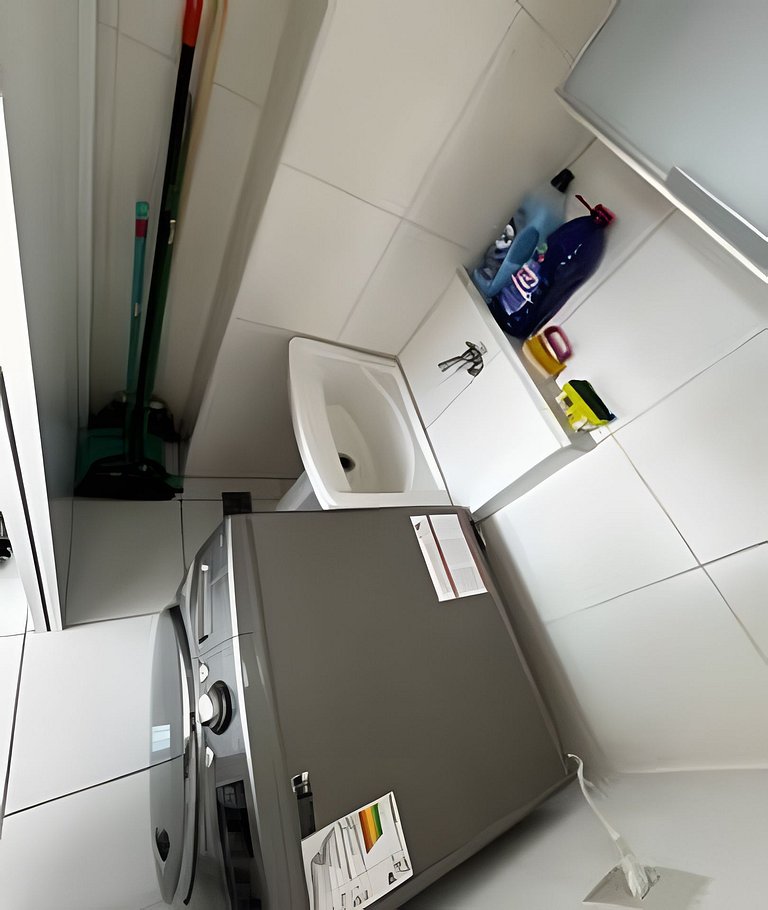 Flat |Cozinha |Lavanderia |Gym |Piscina |Sauna