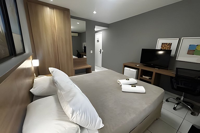 Suíte | Escritorio | Piscina | Sauna | Barra Olimp