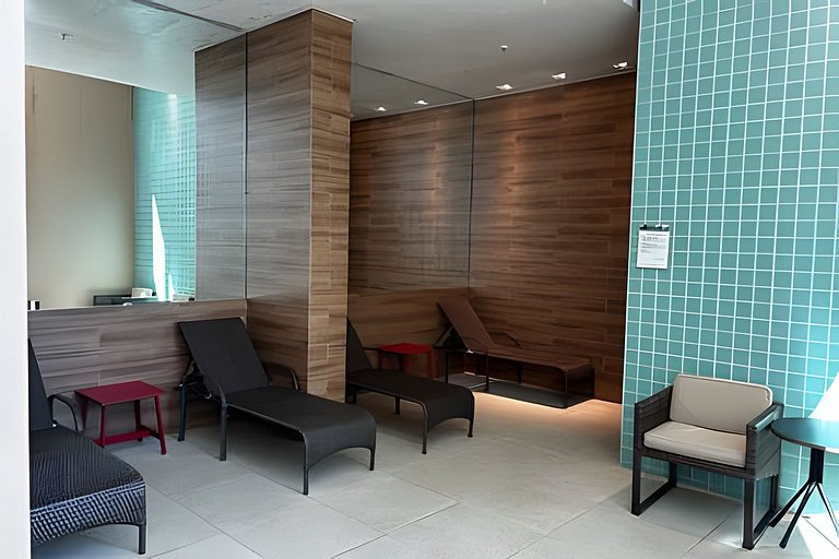 Suíte | Escritorio | Piscina | Sauna | Barra Olimp