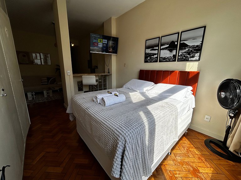 Apartamento em Copacabana vista lateral do mar